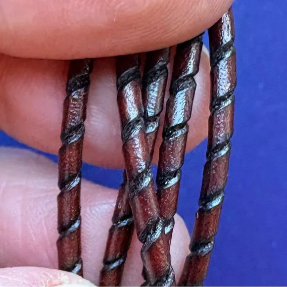 Ralph Lauren Braided Leather Bracelet - Picture 2 of 5